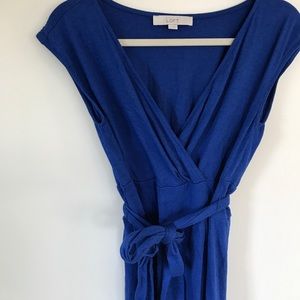 LOFT cobalt blue summer dress